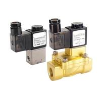 1pcs Fluid Controlvalve 2/2Way 2V025-06/08 2V250-20/25 2V130-10/15 AC/DC 12V 24V 110V 220V Controls Solenoid Valve(2V025-08,AC 110V)