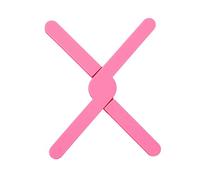1Pcs Folding Trivet Silicone Pot Stand Heat Protector Nonslip Hot Pan Holder Worktop Saver for Protecting Kitchen Bar Tables Worktops (Pink)
