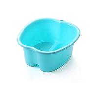 1PCS Foot Bath Spa Bowl Foot Care Bath Plastic Tub Foot Soak Basin (Blue)