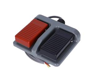 1pcs Foot Switch, Momentary Plastic Double Pedal Duplex Two-Way Tumbler 3A/220VAC/799(1. 3m wire)