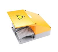 1pcs Foot switch YDT1-15 aluminum shell gray double pedal switch machine tool accessories 10A 250V 380V