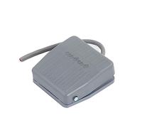 1PCS Footswitch Foot Momentary Control Switch Electric Power Pedal SPDT Grey TDFS-201 10A 250V (Color : with 2M Wire)(Only 1 Footswitch)