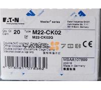 1pcs New For EATON MOELLER M22-CK02 Contact Block 2NC M22CK02