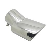 1Pcs For Mitsubishi For Eclipse Cross 2018-2023 Stainless Steel Exhaust Pipe Muffler Tailpipe Muffler Tip Car Rear Tail Throat(Silver,Single tube)