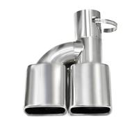1PCS For Toyota For Noah For Voxy 80 Series For Esquire 2019 63mm Exhaust Muffler Tip Stainless Steel Square Exhaust Pipe Tailpipe(Silver)