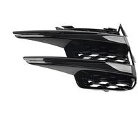 1Pcs Front Bumper Spot Light Grill Fog Light Grille Cover LR095020 For Land For Rover For Range For Rover For Velar 2017-2022 Glossy Black ABS PYPFQUMQGR(left)