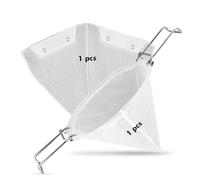 1PCS Fryer Oil Filters with 1Pcs Reusable Cone Filter Bag, Deep Fryer Oil Cone Filter Filters with Commercial 10" Deep Fryer Oil Filters Stand, Grease Filter Cones for Restaurants, Kitchens