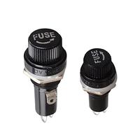 1PCS Fuse Holder 5X20 6X30 3AG Insurance Tube Socket Fuse Holder for 6 * 30 Insurance Panel Mount Fuse Holder 6x30mm Protected circuits (Color : 5x20)