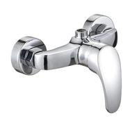 1pcs G1/2inch Wall-Mounted Shower Faucet Single Handle Bathroom Bathtub Chrome Finish Mixer Tap for Bathrooms and Bathtubs