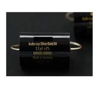 1pcs GAD Silver/Gold/Oil frequency division coupling gold and silver foil oil-immersed audio capacitor(0.22UF 1200V 21X40)