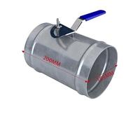 1Pcs Galvanized Iron Sheet Duct Damper Manual Air Volume Control Valve Valves For Spiral Duct 80mm 100mm 125mm 150mm 200mm 250mm 300mm(200mm)