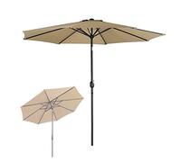 1pcs, Garden Parasol, Round Heavy Duty Outdoor Sun with Tilt Function, Wine Red, Dark Green, Beige, Khaki, D2.7MxH2.5M, for Backyard Pool Market Balcony, Patio Umbrella