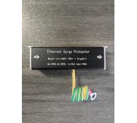 1PCS Gigabit PoE++ 154W/3.2A -Mounting Flange Ethernet Surge Protector Gas Discharge Tube Metal Shielded RJ45 Lightning Suppressor LAN Network CAT5/CAT6 Thunder Arrestor 1000 Mbps