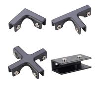 1PCS Glass Clip aluminum alloy right angle corner groove T cross L type fixing clips(Style 2)