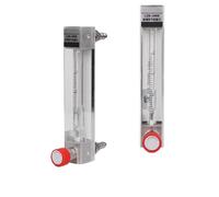 1pcs Glass Float Flow Meter LZB-6WB Adjustable Flowmeter with Valve Rotameter DN6 Variable Area Liquid Gas(Gas-2-20L-min)