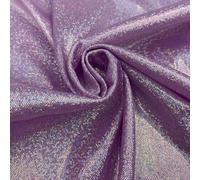 1Pcs Glitter Laser Polyester Fabric Purple Holographic Iridescent Fabric for DIY Crafts Sewing Party Favors, 1.5m*100cm