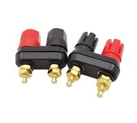 1Pcs Gold Plated Banana jack Socket Couple Terminals Connector Amplifier Terminal 4mm Binding Post Speaker Socket(A 1Pcs)