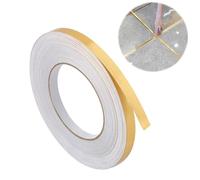 1PCS Gold Tape Self-Adhesive Tile Seam Sticker Gold Strips for Wall Decor Waterproof Gap Sealing Foil Washi Tape for Detailing Accent Wall Graphic Arts Wardrobe Crafts Tile Car Trim (0.5cm x 50M)