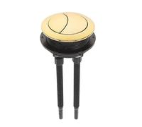 1pcs Gold Toilet Flush Button Replacement, Dual Round Head for