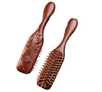 1Pcs Golden Silk Sandalwood Narrow Air Bag Comb Care Scalp Comb Gua Sha Meridian Dredging Hairdressing Tool