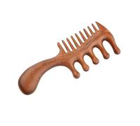 1Pcs Golden Silk Sandalwood Narrow Dual-purpose Comb Care Scalp Comb Gua Sha Meridian Dredging Hairdressing Tool