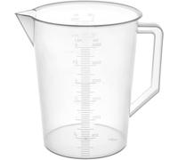 1Pcs Graduated Measuring and Mixing Pitcher, 3000ml Food Grade Polypropylene Plastic Graduated Measuring Pitcher for Lab Kitchen Liquids (Color A)