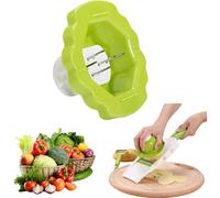 1PCS Green Grater Finger Protection Holder, Safety Food Slicer Veggie Shredder Vegetable Slicing Finger Protector, Home Kitchen Fruit Slicer Veggie Cutter Hand Guard, for Slicer Grater Cutting