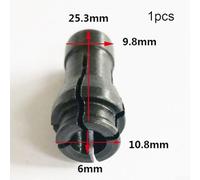1PCS Grinding Machine Clamping Nut Replacement Part Compatible with Engraving Chuck and Tire Repair Grinding Heads for 6mm Shafts (Collet)
