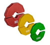 1Pcs Gym Micro-Type Plates Dumbbell Fractional Weight Plate Rubber Fractional Weight Plates Add-on Red 1kg