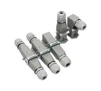 1pcs HA Heavy Duty Connector 4 5 6 8 Pin Waterproof Industrial Aviation Plug - 10A Male Female Connector for Automation(5 Terminal Type C)