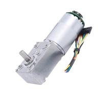1pcs Hall Encoder DC Worm Gear Motor 12V 24V Forward and Backward Adjustable Speed Turbo Reducer Gearbox(Style A,40rpm,12V)
