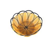 1Pcs Hand Woven Fruit Tray Storage Basket Bowl Bowl Snack Candy Bread Organizers Tray for Home Living Room Office Stable Quality