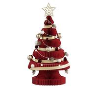 1Pcs Handmade Paper Folding Christmas Tree 70cm Vintage Christmas Decorations Paper Christmas Tree for Home Party Indoor Christmas Table Decoration Set for Home Party Decor