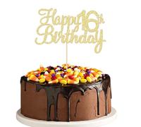 1Pcs Happy 70th Birthday Cake Topper Glitter 70 Elegant Party Cake Decoration Gift, Glitter Cupcake Topper Cake Topper Kit Birthday Party Cake Decoration Supplies Gold