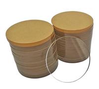1Pcs Hard Transparent Round Acrylic Plate - Flexible Organic Glass Disc for Home Decor and Crafts(6mmx130mm)