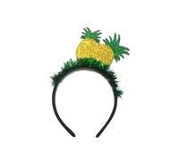 1Pcs Hawaiian Fruit Headbands for Women,Summer Glitter Tropical Pineapple Hair Bands with Tassel Cute Party Headbands Summer Hair Accessories for Women Beach Jungle BBQ Hawaiian Party Supplies