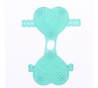 1Pcs Heart Inspired Silicone Shower Scrubber, Two-Sided Exfoliating Raised Dots, Gentle Touch Body Pad for Daily Bath, Skin Care