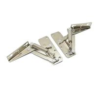 1pcs Heavy Duty 90 Degree Folding Sofa Bed Spring Hinge - Cabinet Door Lift Up Stay Flap Top Support Hardware(Large only Left)