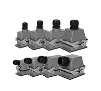 1pcs Heavy Duty Rectangular Connector HDC-HE-16, 16A 6 Pins Screw Terminal for Industrial Automation(16P Side Entry)