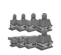 1pcs Heavy Duty Waterproof Industrial Power Connectors - 415V, 16A, Tool-Free Wiring for Automation and Machinery(24 Core Side Entry)