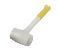 1Pcs Heavy Duty White Rubber Hammer Ceramic Tile Plastic Glue Installation Hammers 55mm 60mm 70mm Diameter with Non-Slip Handle(55mm Diameter)