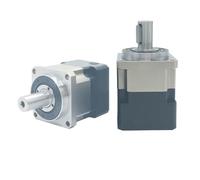 1pcs Helical Gear Reducer Gearbox for Nema 17 23 Stepper Motor Speed for 40-180mmFlange Servo(PLG090 16mm Input,Ratio 100 to 1)