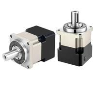 1pcs Helical Gear Reducer Gearbox for Nema 17 23 Stepper Motor Speed Reducer for 40-180mmFlange Servo Motor(PLG090 16mm Input,Speed Ratio 30 to 1)