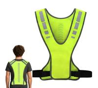 1PCS Hi Vis Running Vest With Phone Pocket, Hi Vis Vest, High Visibility Running Gears, Reflective Jacket, Unisex Adjustable Breathable Reflectors Clothing, Perfect for Cycling Jogging at Night