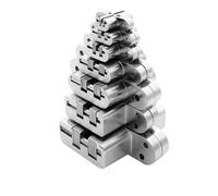 1pcs Hidden Hinge Stainless Steel Invisible 180 Degree Folding Built-in Door Hinge(Number 3)