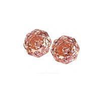 1PCS High-clarity Medium Pink Rose-cut Lab-grown Gemstone, 1PCS 6x6mm, Gemstone, goldstone