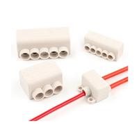 1PCS High Power Wire Connector Screw Wiring Terminal Block 1 in multiple out Cable Splicing 60A/400V 1-6mm2 80A/1000V 2.5-16mm2 IDGTTLDF(ZK-516)