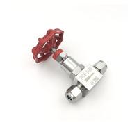 1pcs High Pressure SS 304 Ferrule Needle Valves J91W-160P - Straight Through Globe Valve for Solenoid and Check Applications(OD 10mm)