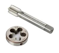 1pcs High Speed Steel Gunsmithing Tap and Die Set 5.8-24 5/8" X 24 Thread Per Inch OD 1.5" (38mm) UNF HSS Threading
