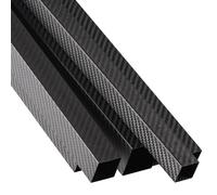 1Pcs High Strength Length 500mm OD8mm10mm15mm18mm20mm22mm25mm30mm Twill Matte Surface 3K Carbon Fiber Rectangular Square Tube(26X26X24MM)